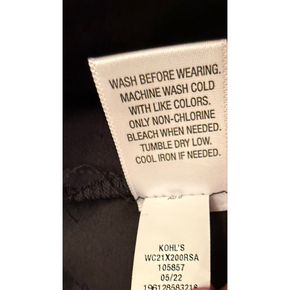 NWT Women's Croft & Barrow Black Effortless Stretch Bootcut Pants Size 8 - Picture 9 of 14